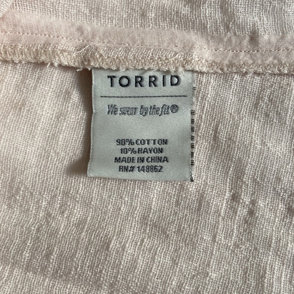 Torrid Gauze Vest Sz 1x - Picture 7 of 7